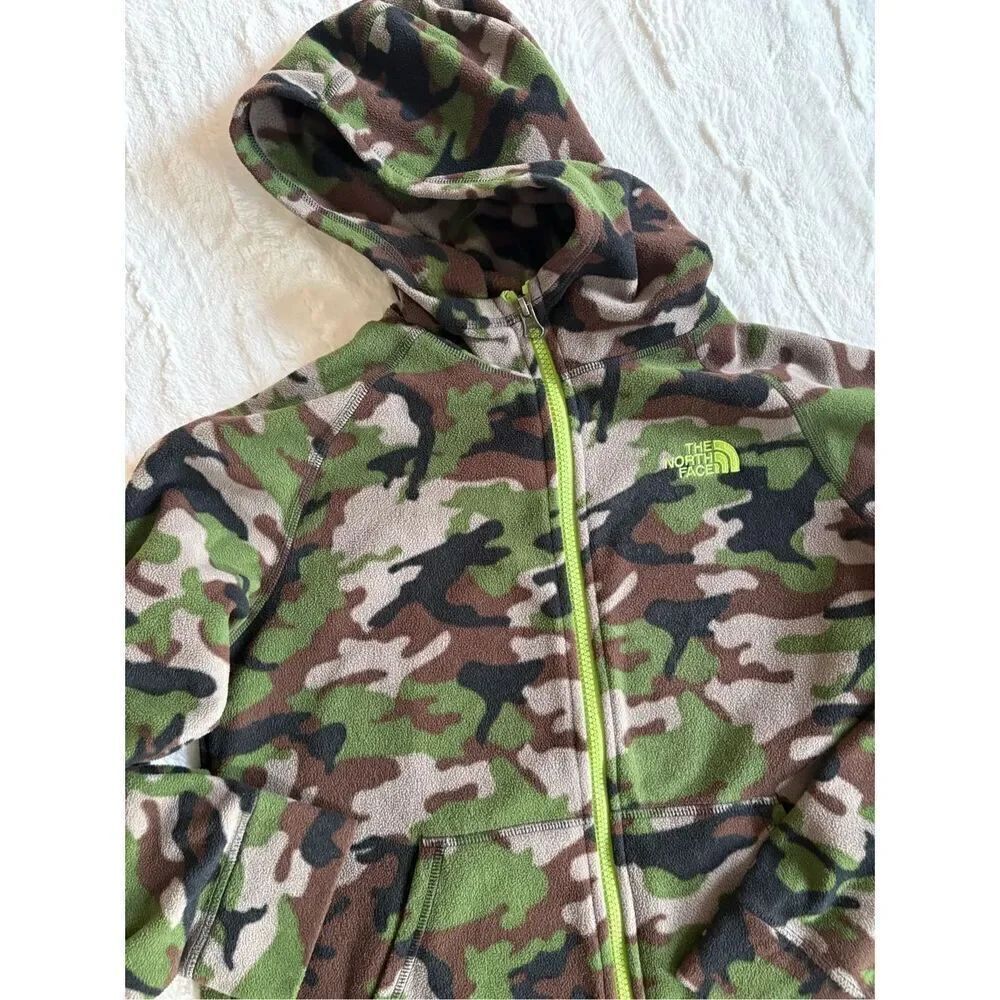 The North Face Full Zip Camo Hoodie Large 14/16